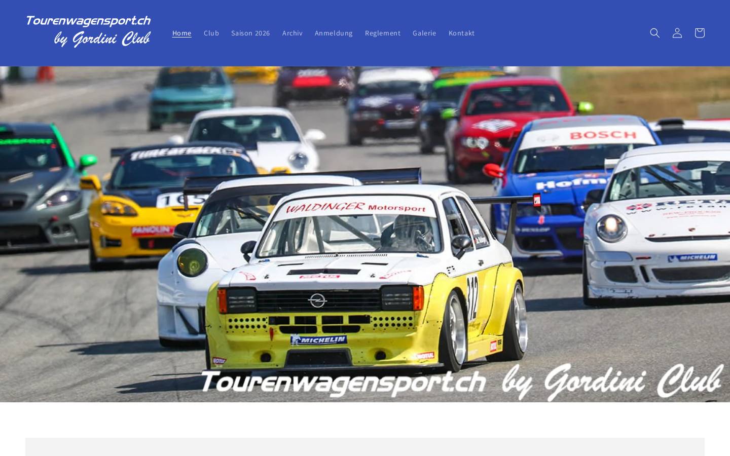 tourenwagensport.ch homepage screenshot