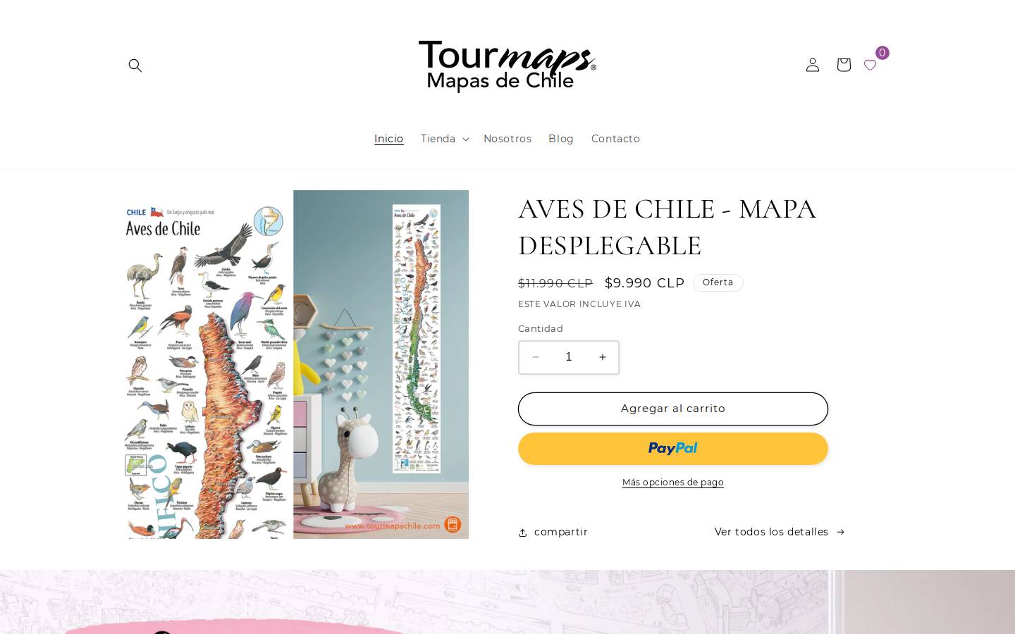 tourmapschile.com homepage screenshot