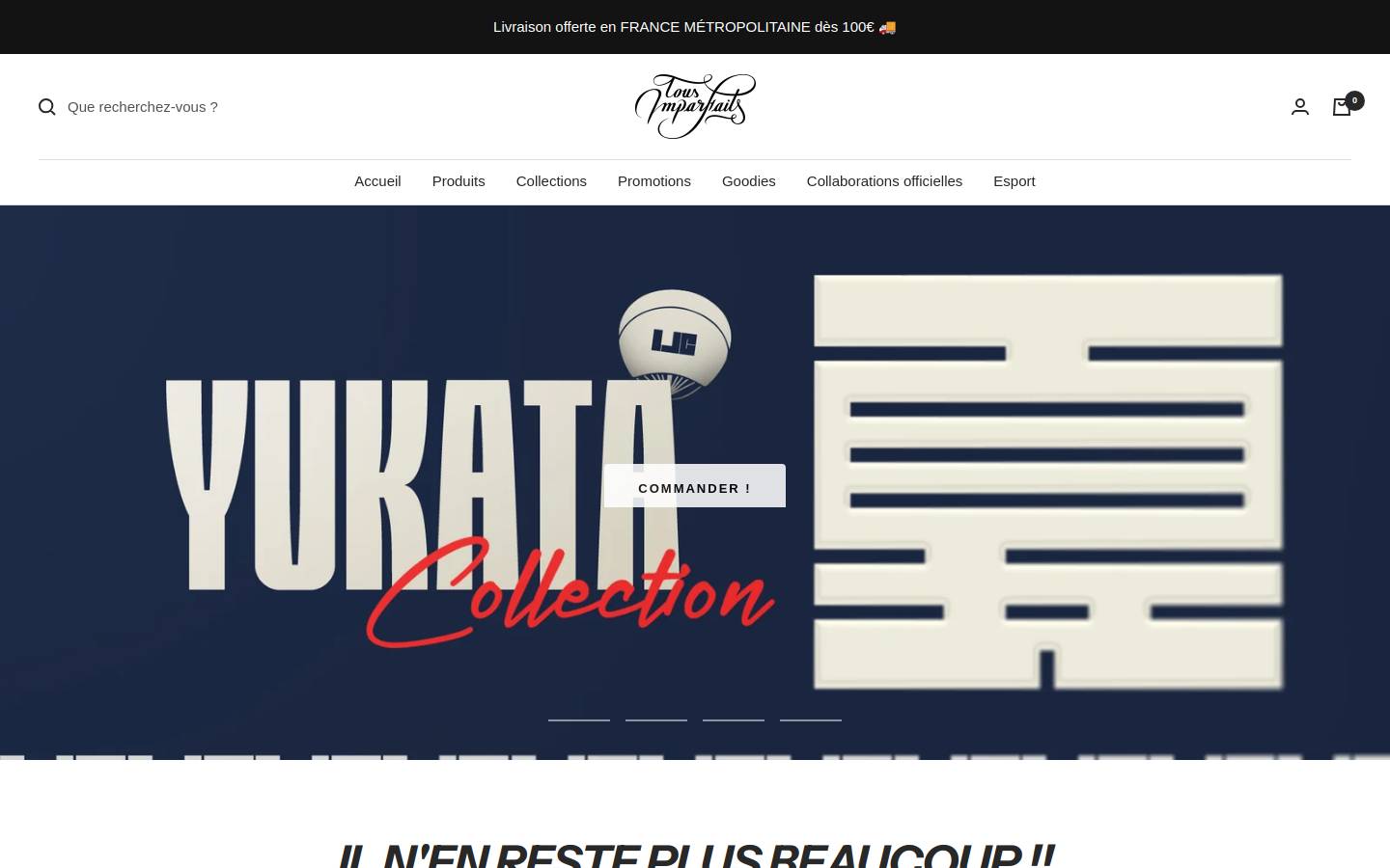 Tousimparfaits homepage screenshot