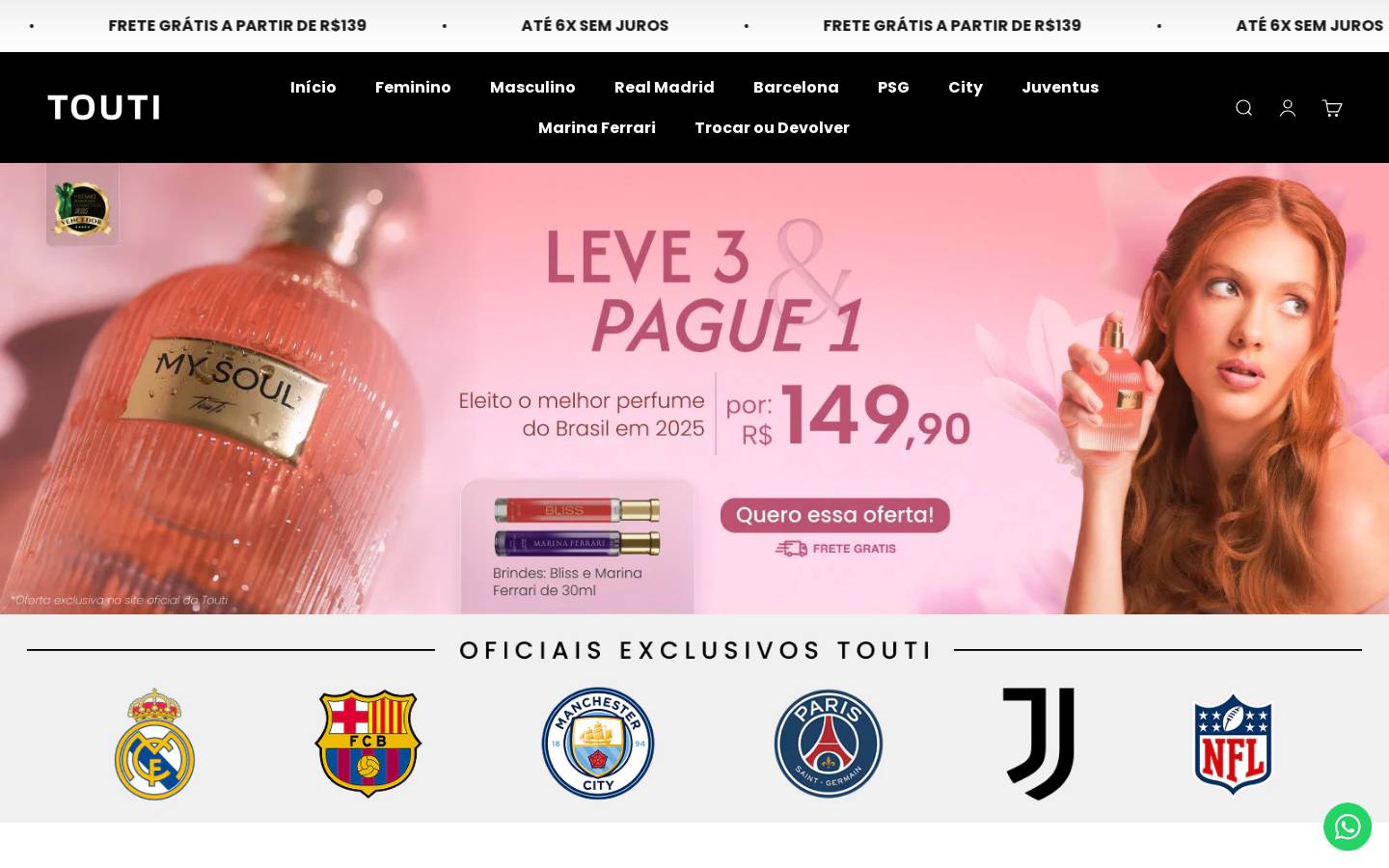 touti.com.br homepage screenshot