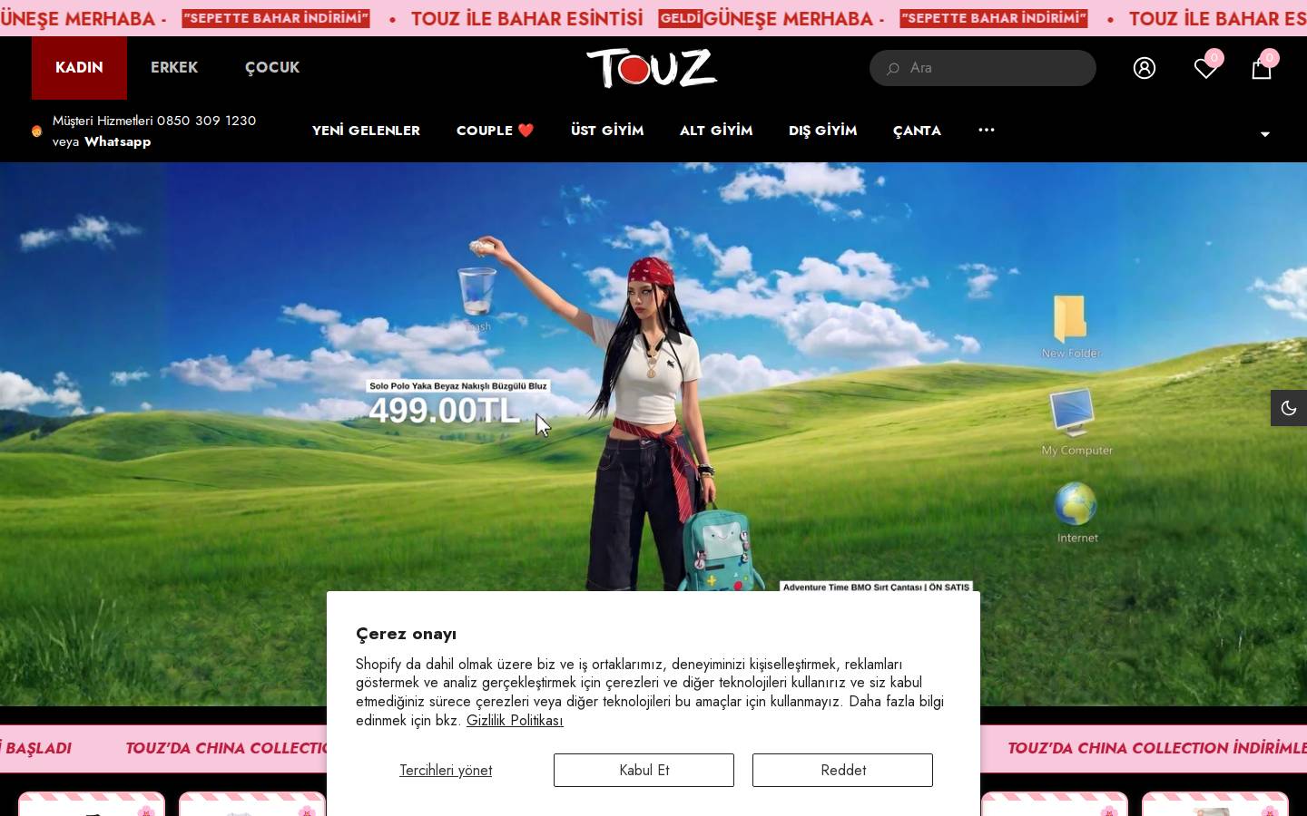 touzmoda.com homepage screenshot