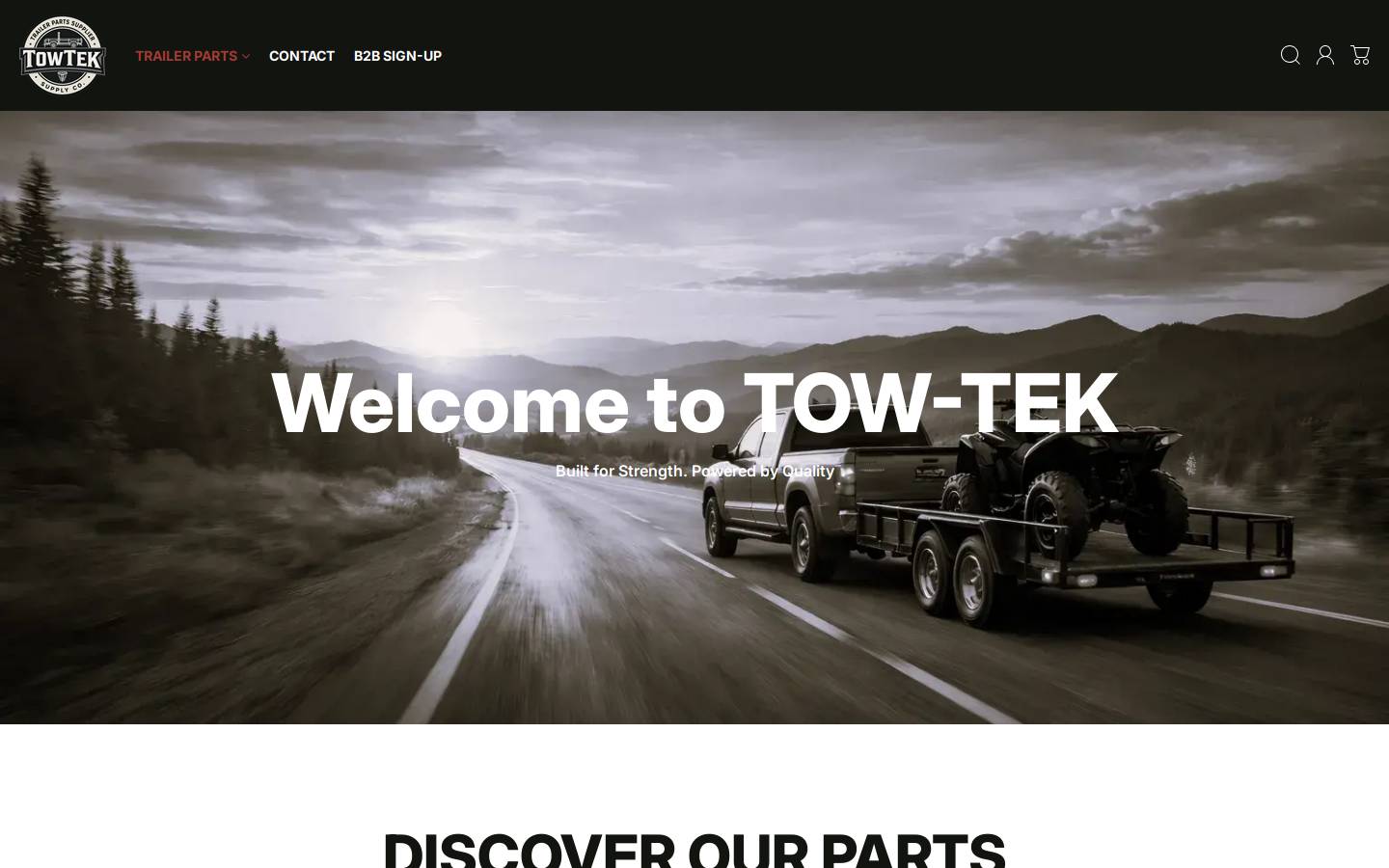 tow-tek.com homepage screenshot
