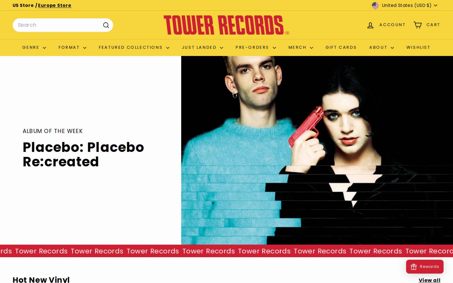 Tower.com homepage screenshot