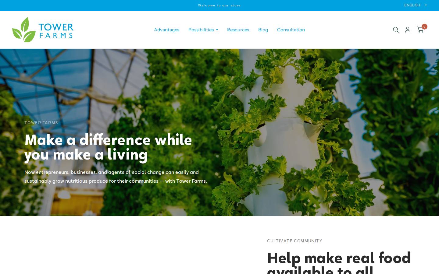 towerfarms.com homepage screenshot