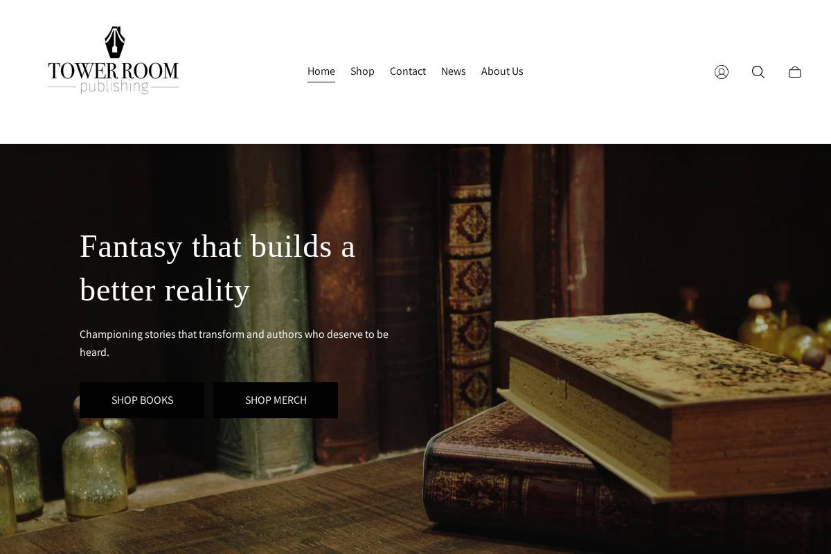towerroompublishing.com homepage screenshot