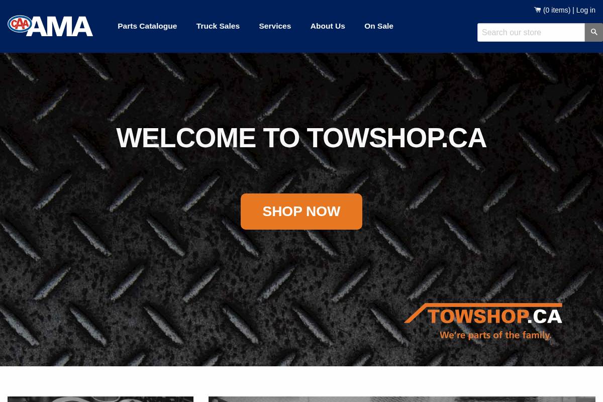 towshop.ca homepage screenshot