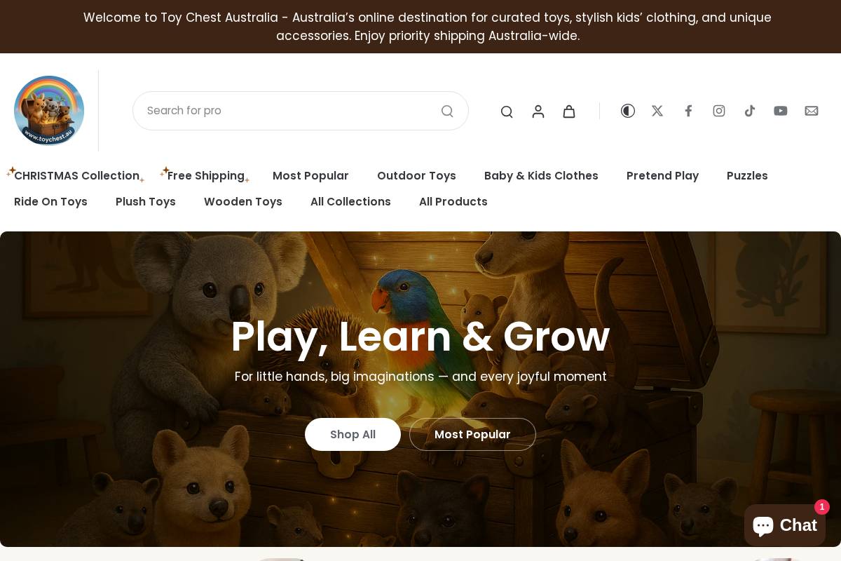toychest.au homepage screenshot