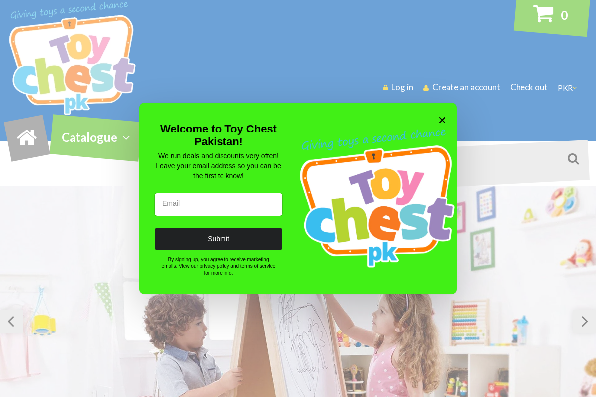 Toy Chest Pakistan homepage screenshot