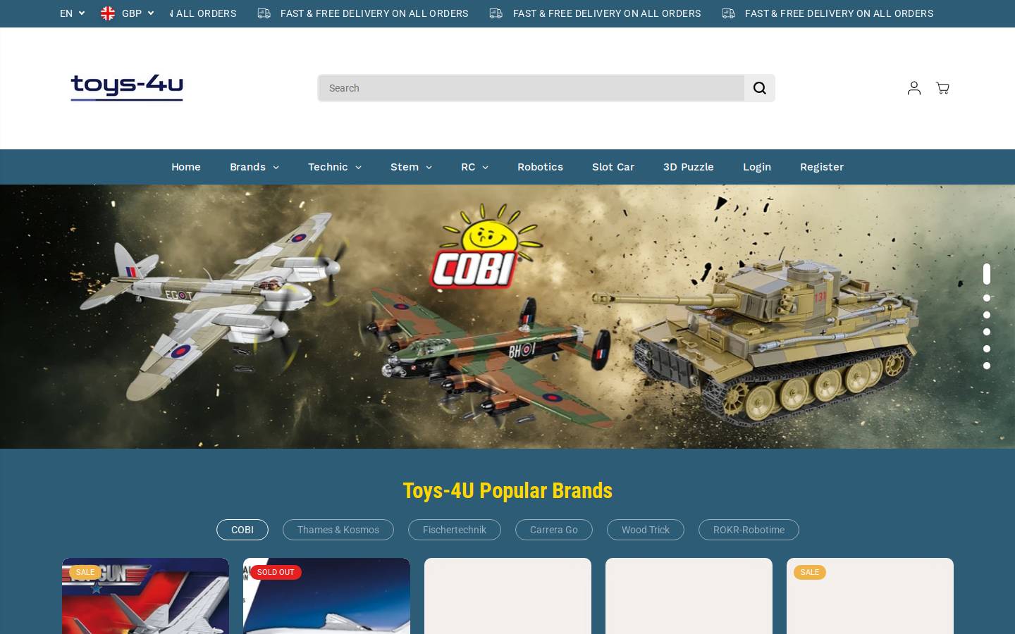 toys-4u.co.uk homepage screenshot