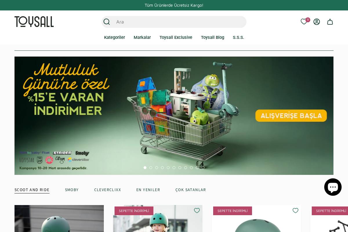 toysall.com homepage screenshot