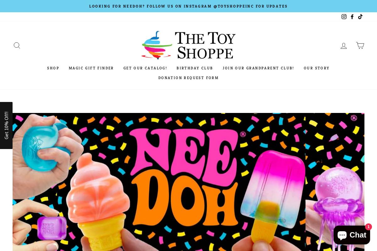 toyshoppeinc.com homepage screenshot