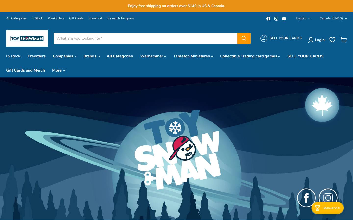 Toy Snowman homepage screenshot