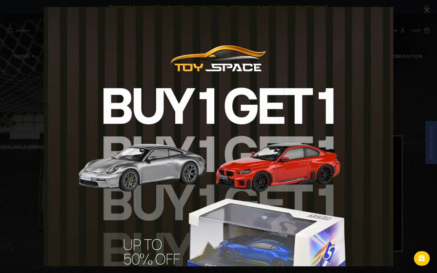 Toyspace homepage screenshot