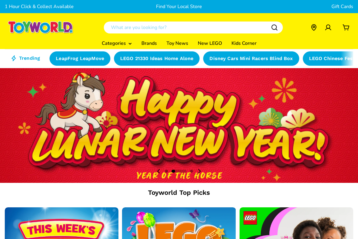 Toyworld NZ homepage screenshot