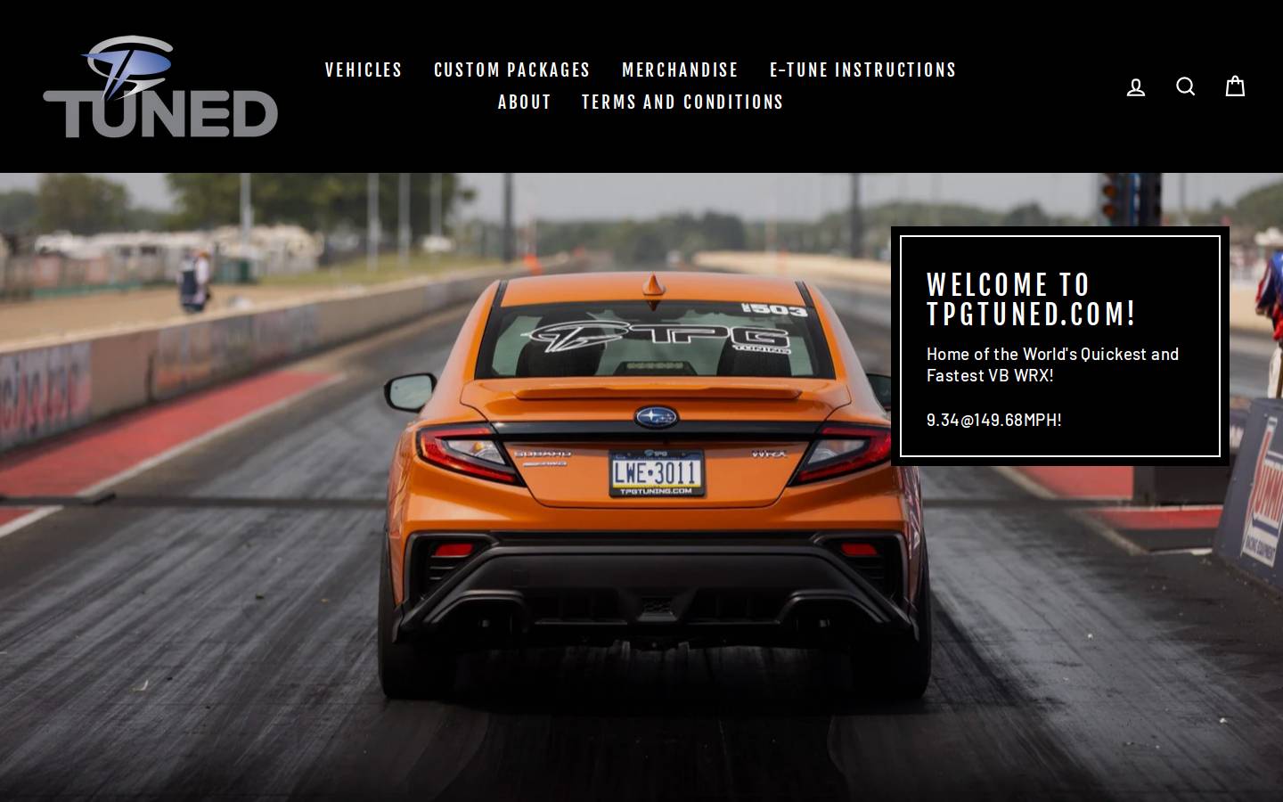 tpgtuned.com homepage screenshot