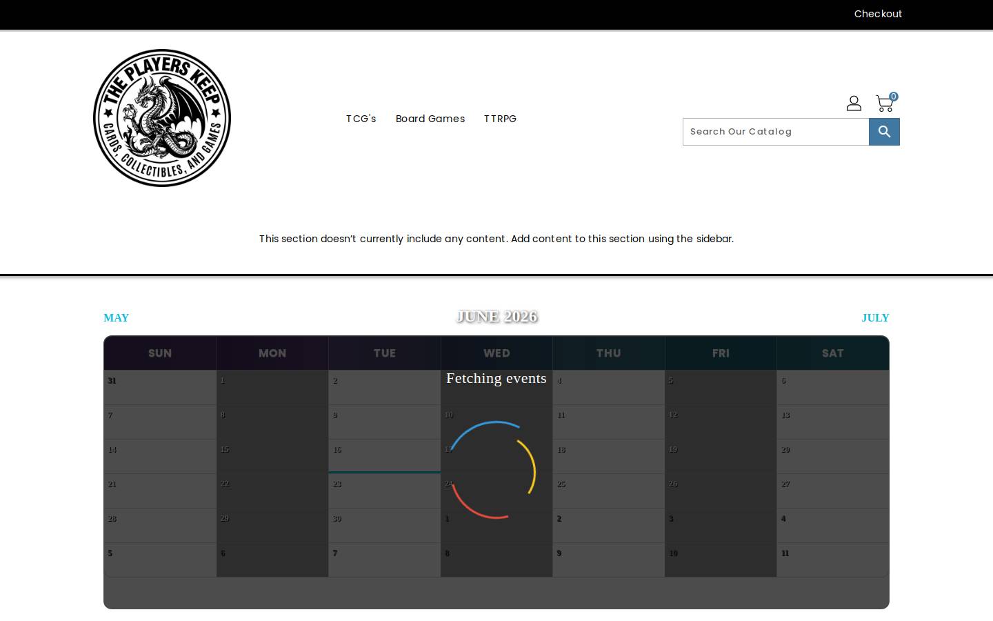 tpkgames.org homepage screenshot