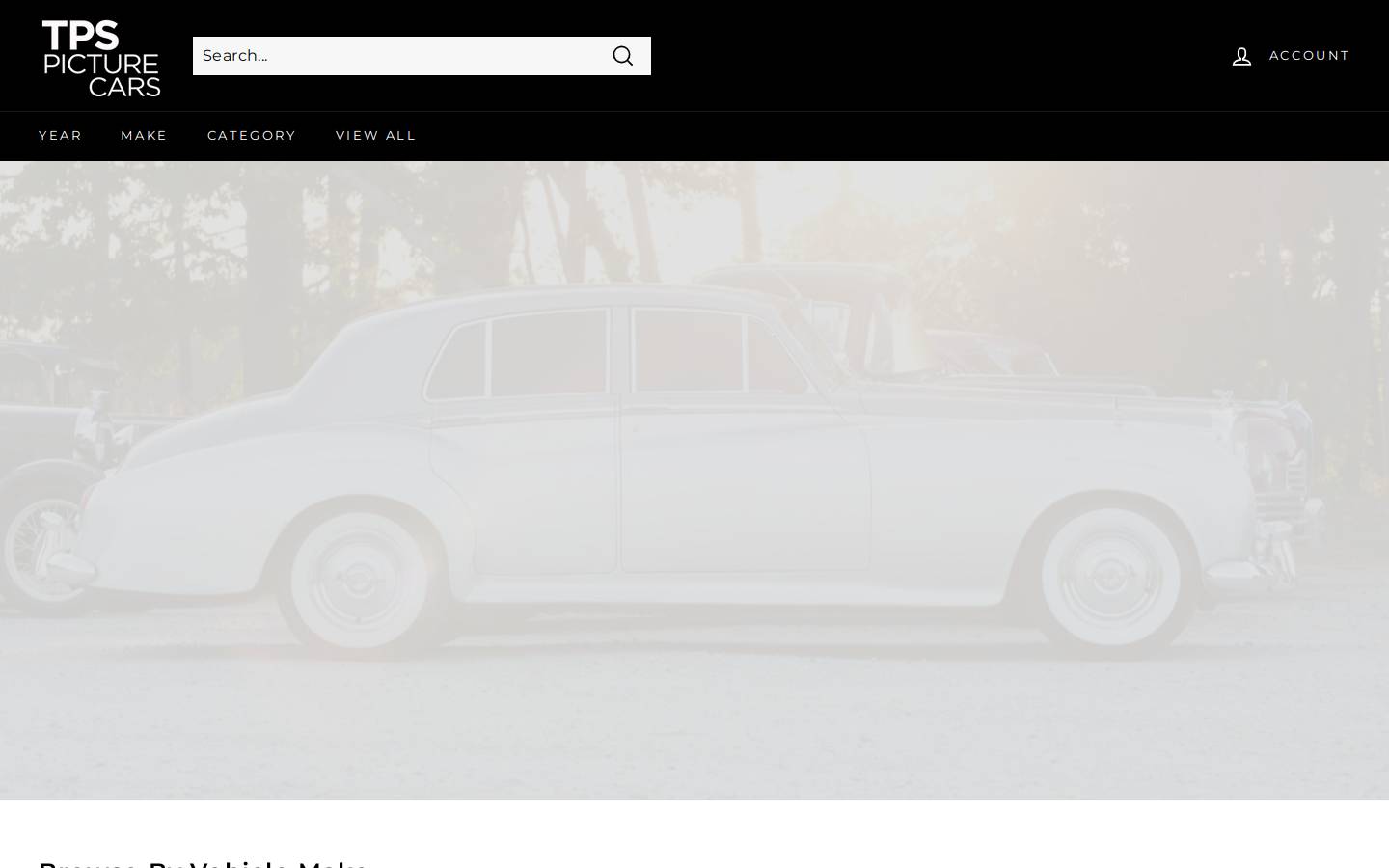 tpspicturecars.com homepage screenshot