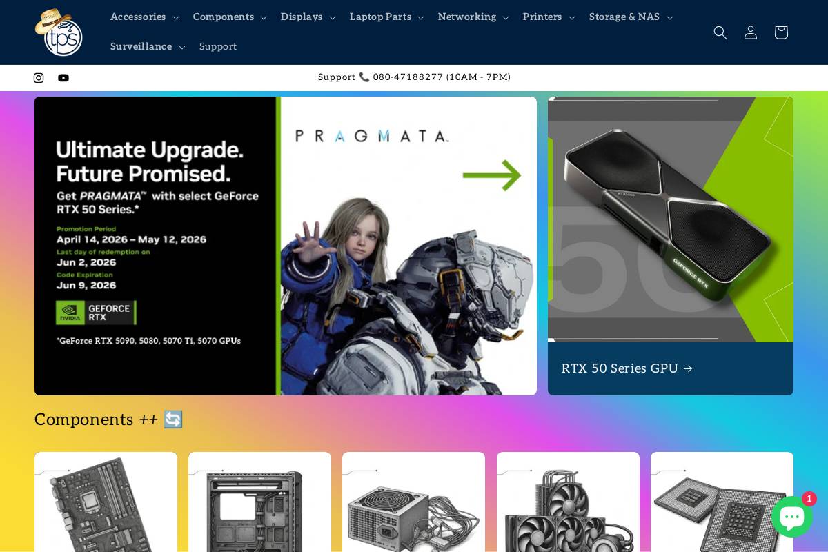 tpstech.in homepage screenshot