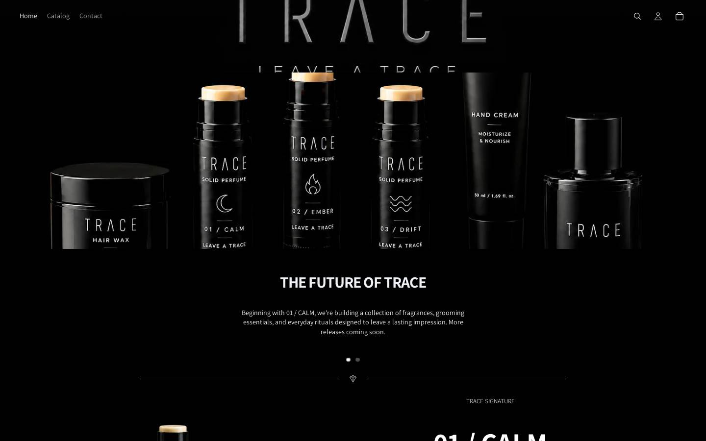 Tracegroup homepage screenshot
