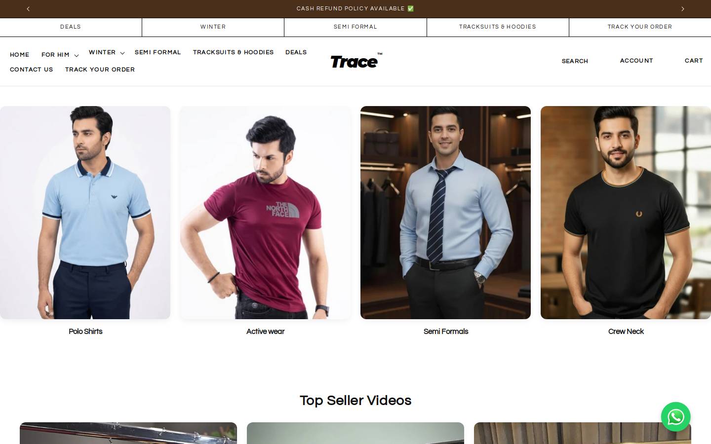 tracepk.com homepage screenshot