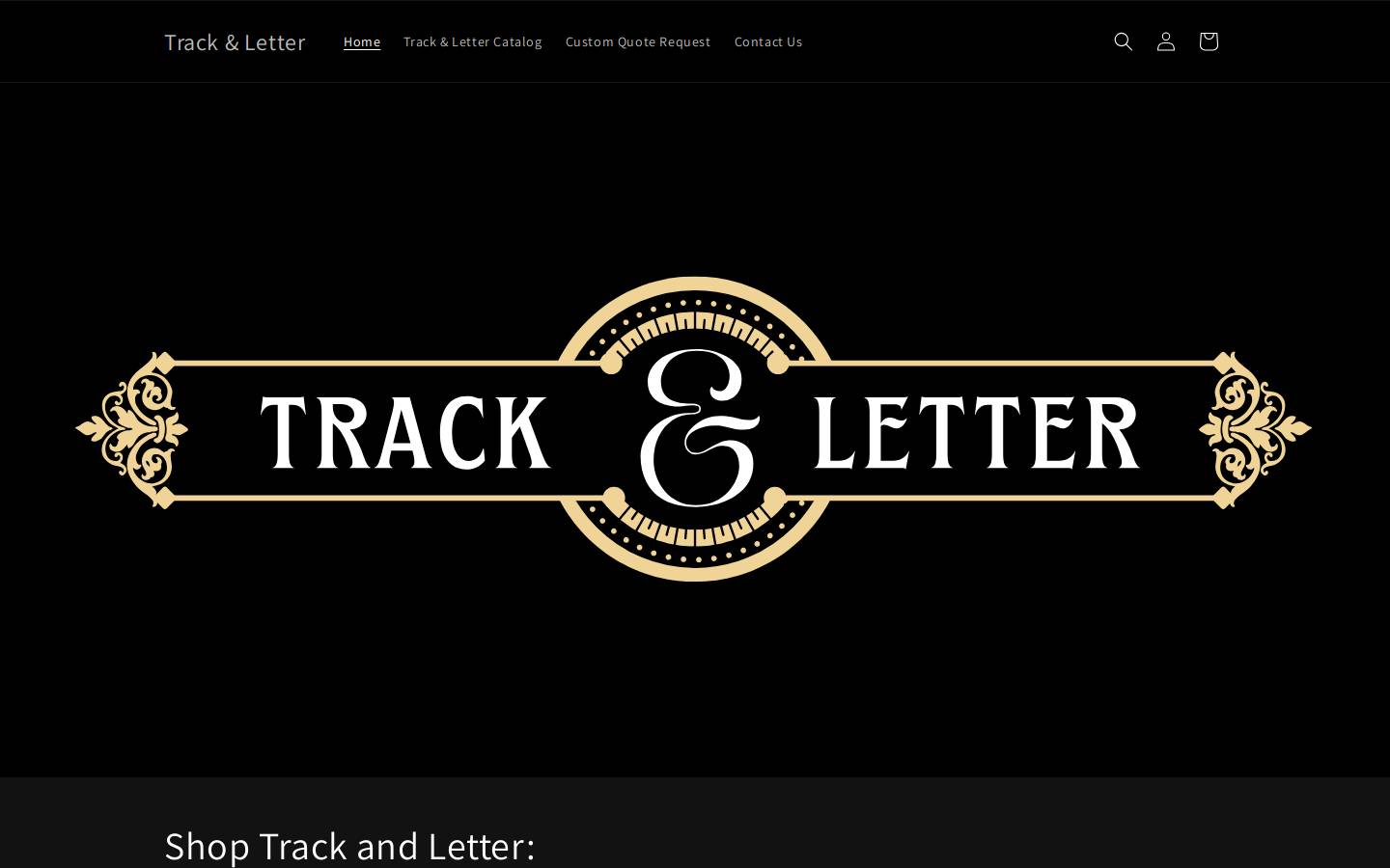 trackandletter.com homepage screenshot