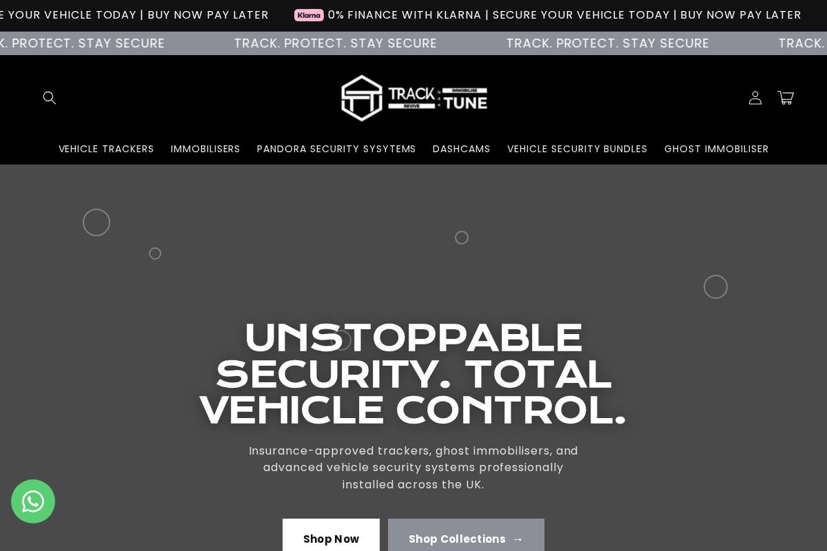 trackandtune.co.uk homepage screenshot