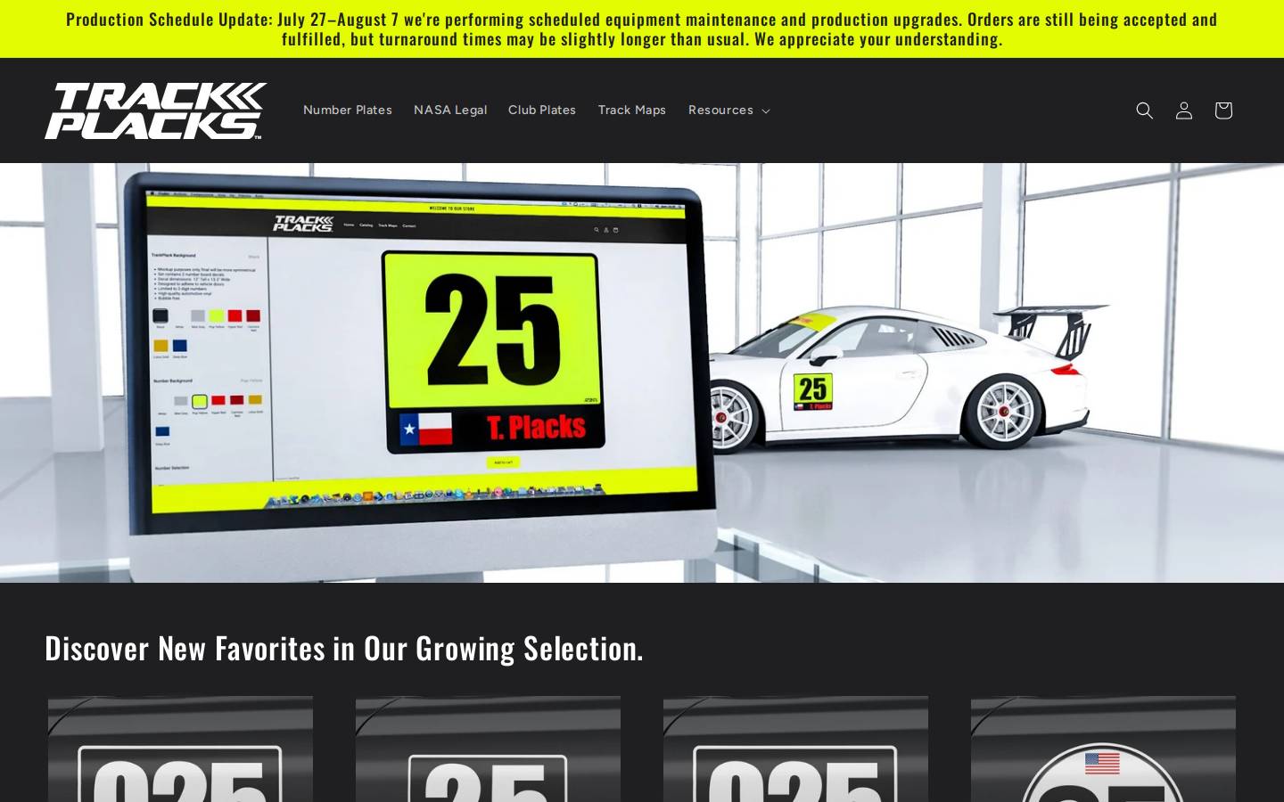 trackplacks.com homepage screenshot