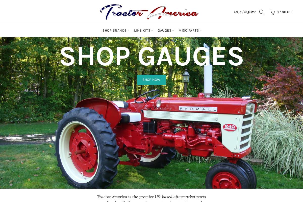 tractoramerica.com homepage screenshot