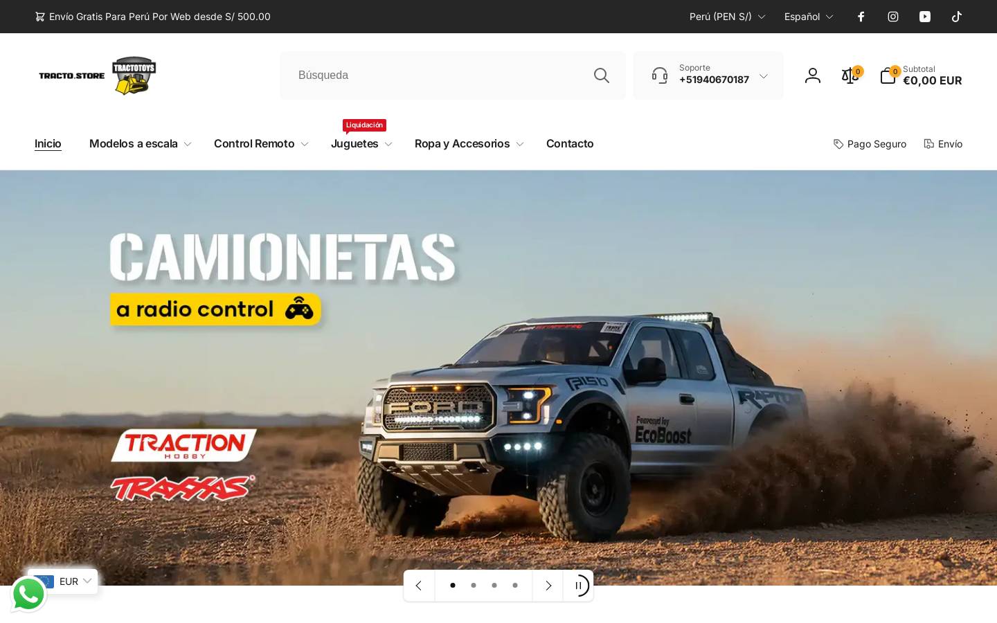 tractotoys.com homepage screenshot