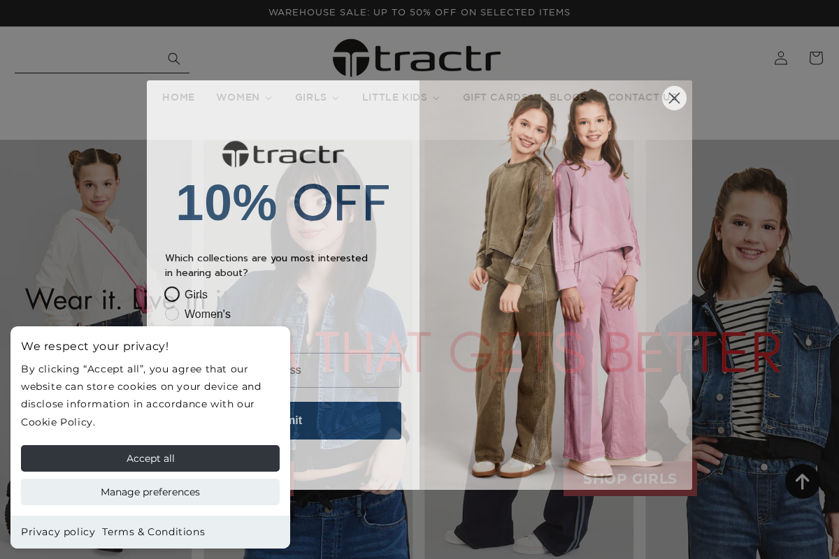 tractr.com homepage screenshot