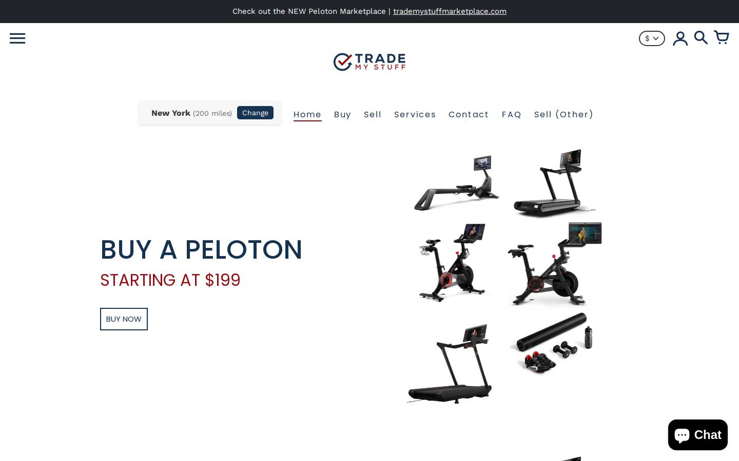trademystuff.com homepage screenshot