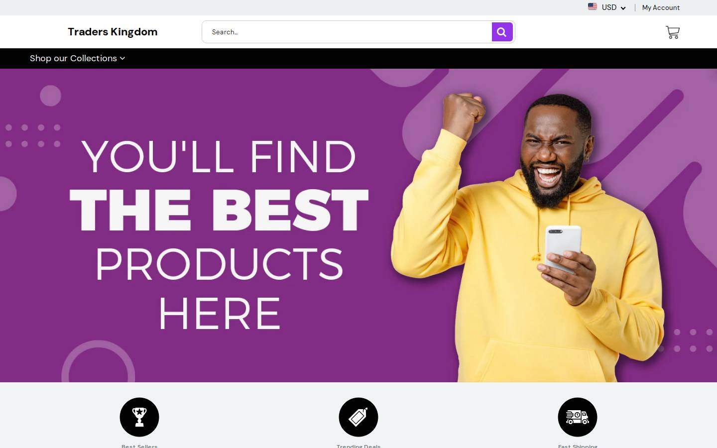 traders-kingdom.com homepage screenshot