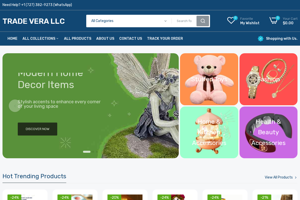 Trade Vera LLC homepage screenshot