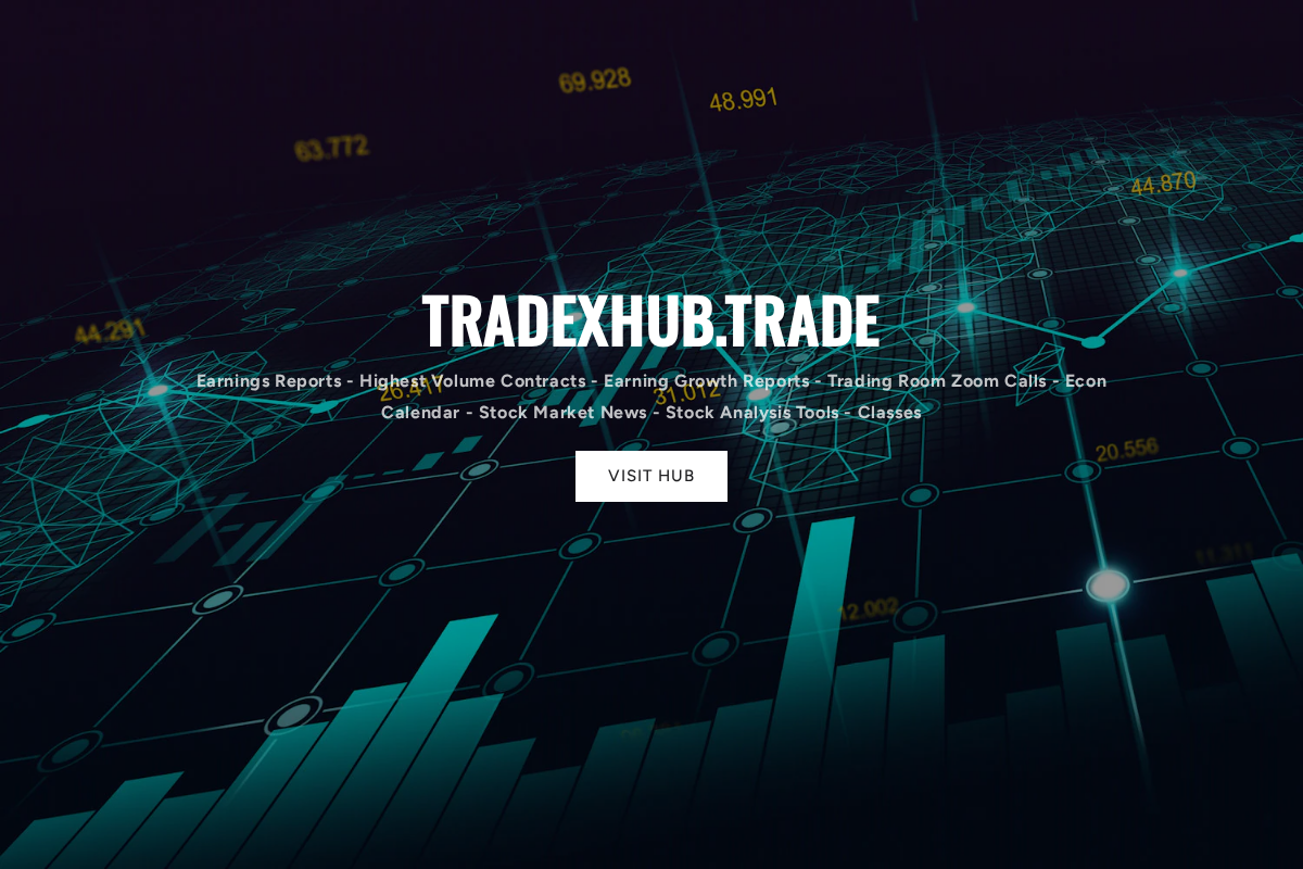 TRADEX homepage screenshot