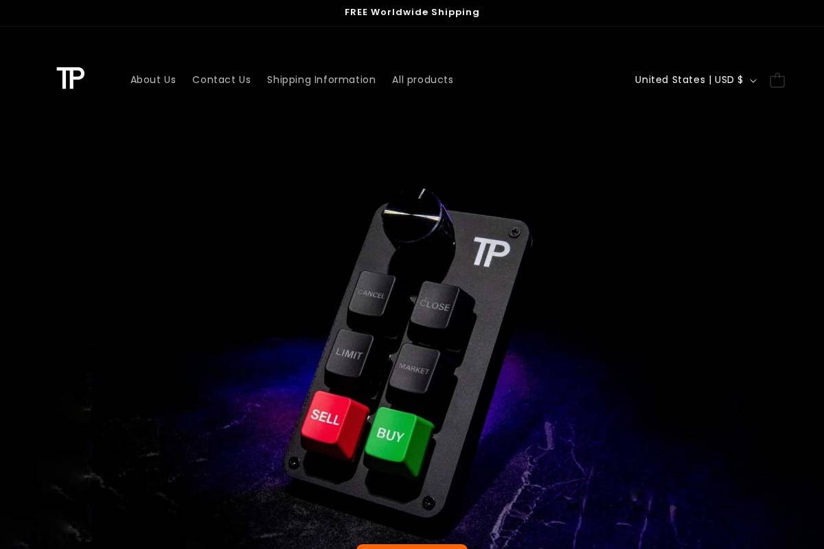 trading-precision.com homepage screenshot
