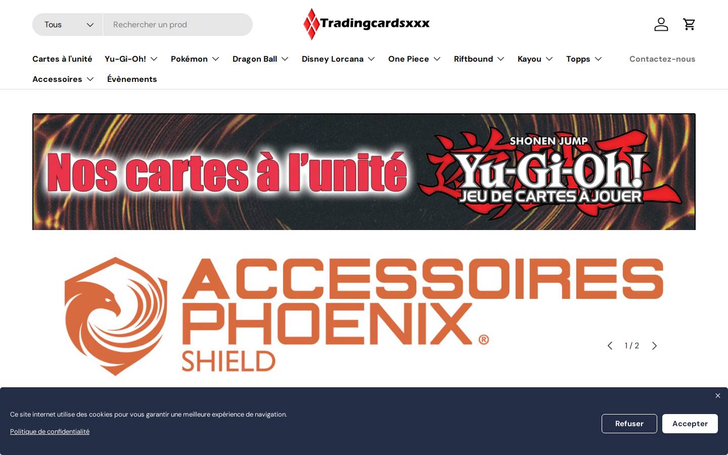 Tradingcardsxxx homepage screenshot