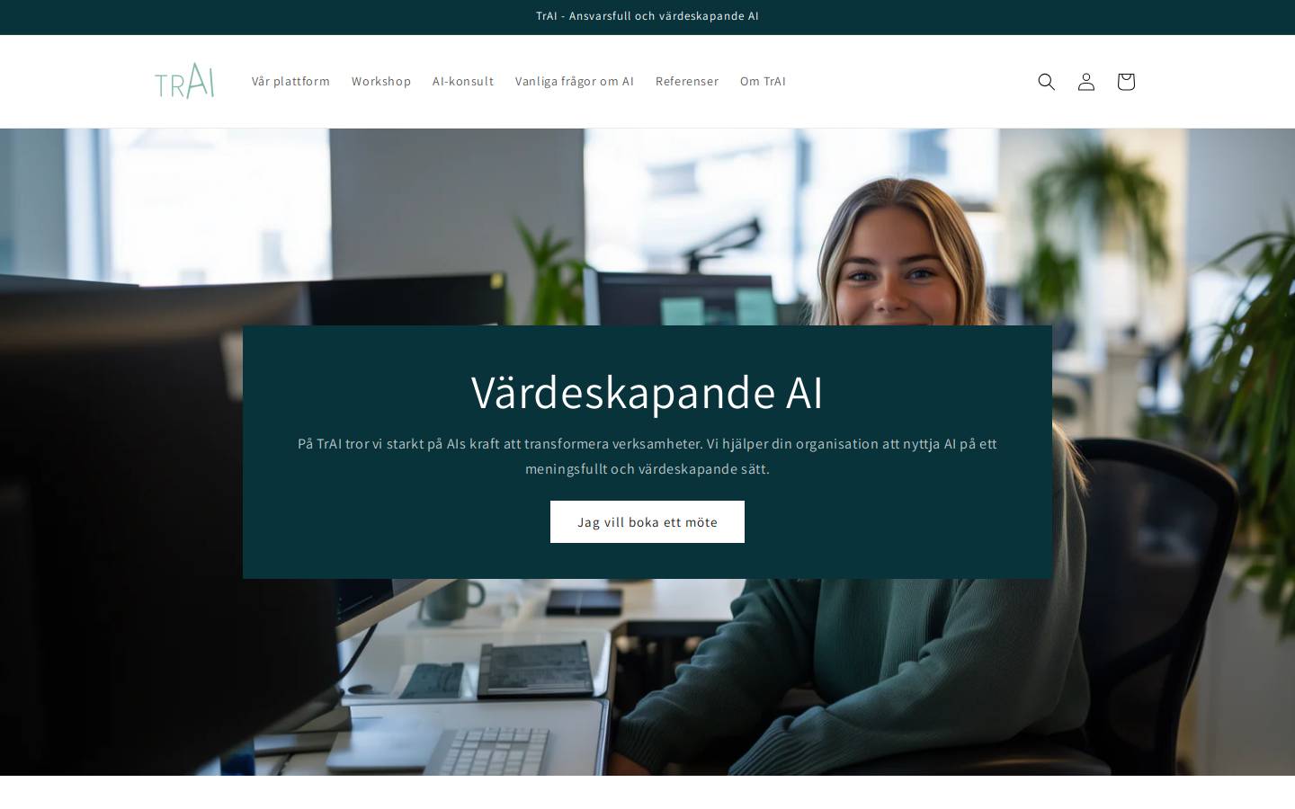 trai.se homepage screenshot