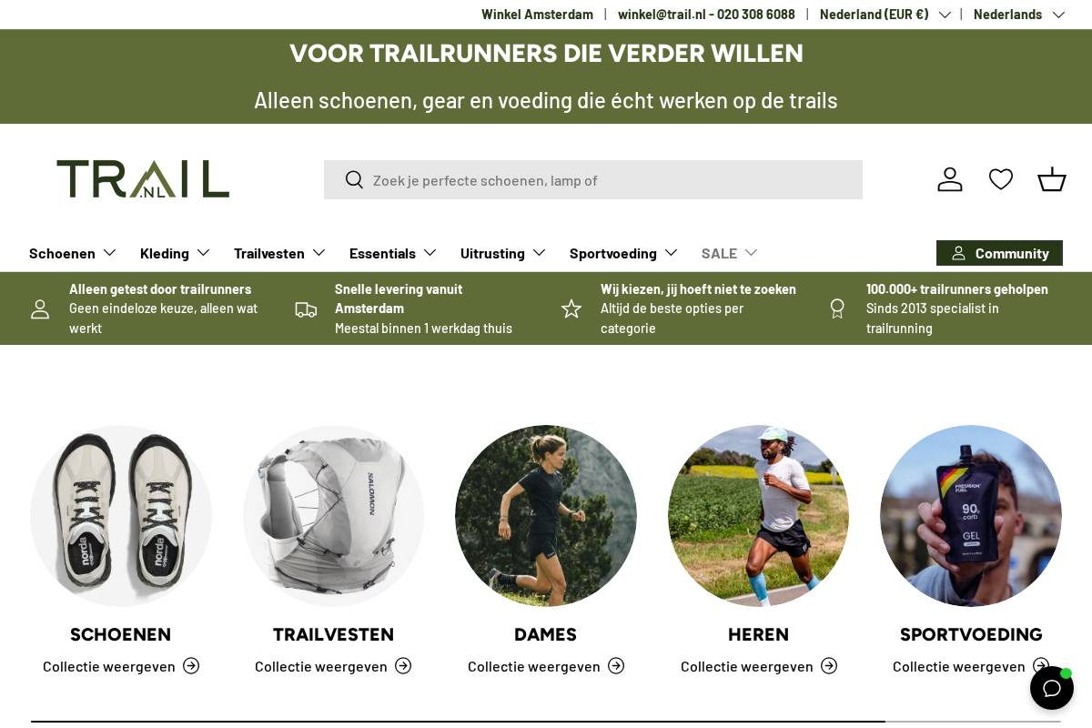 Trail.NL homepage screenshot