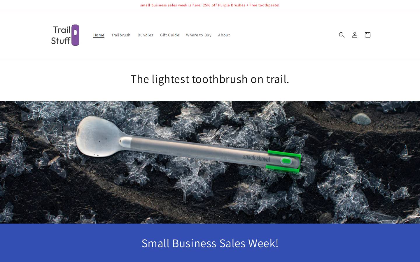 trailbrush.com homepage screenshot
