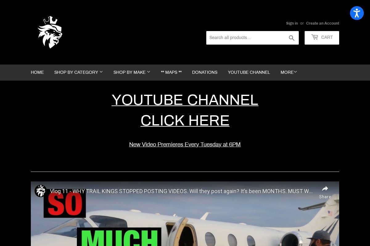 trailkings.com homepage screenshot