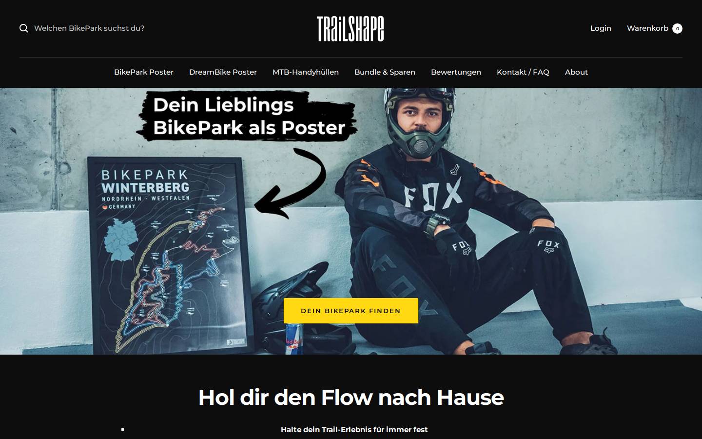 trailshape.de homepage screenshot