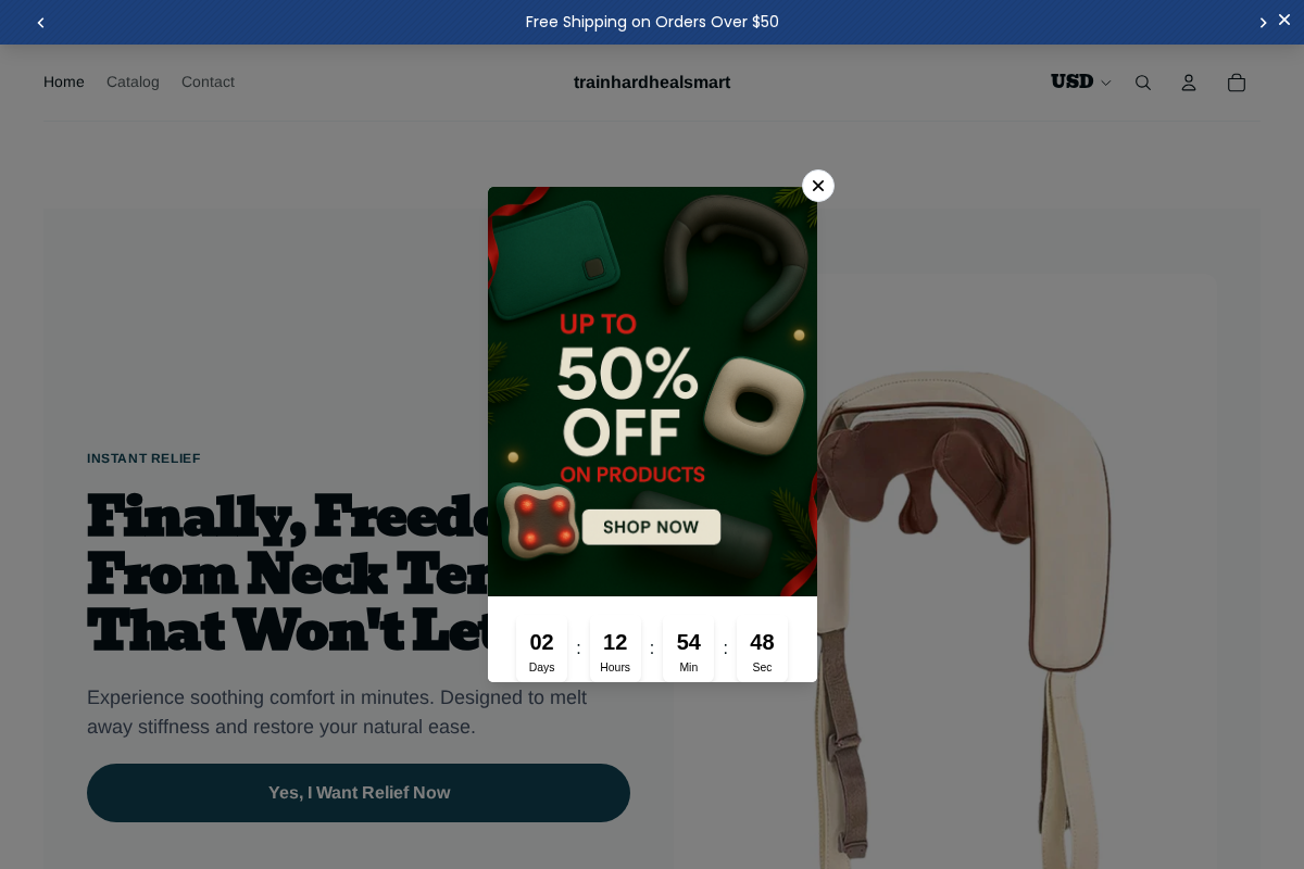 trainhardhealsmart homepage screenshot