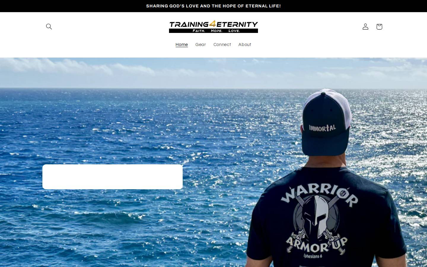 training4eternity.com homepage screenshot