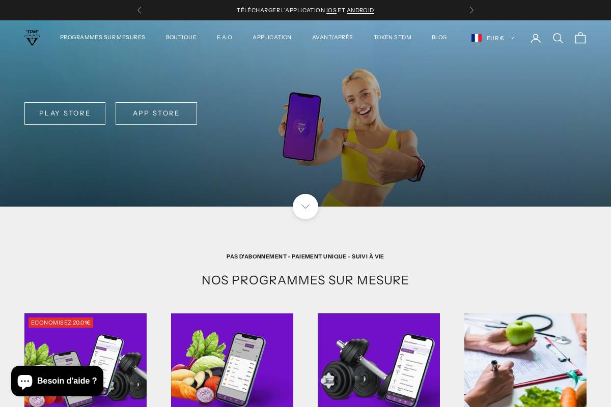 trainingdietmax.com homepage screenshot