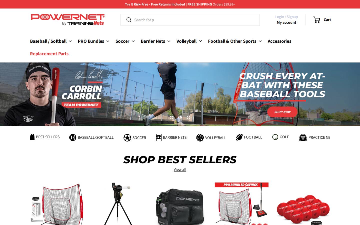trainingnets.com homepage screenshot