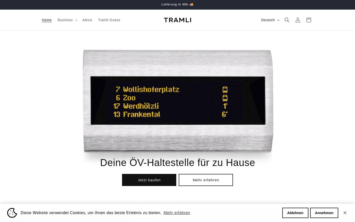 tramli.com homepage screenshot