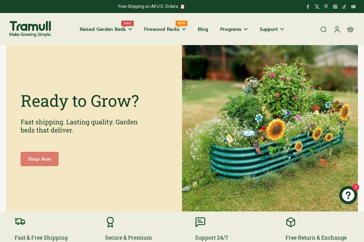 tramullgardenbed.com homepage screenshot