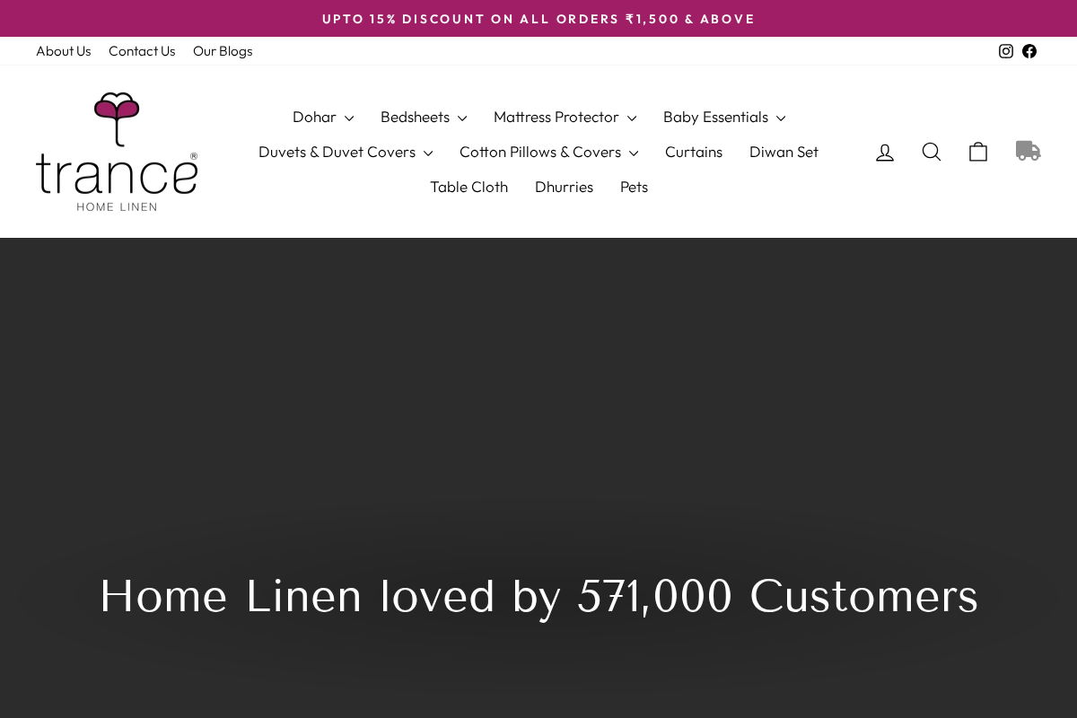 trancehomelinen.in homepage screenshot