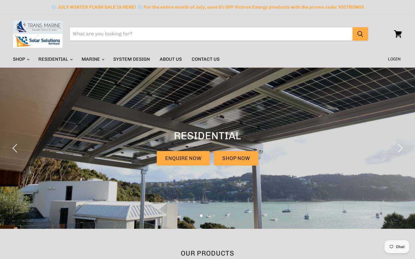 trans-marine.net homepage screenshot
