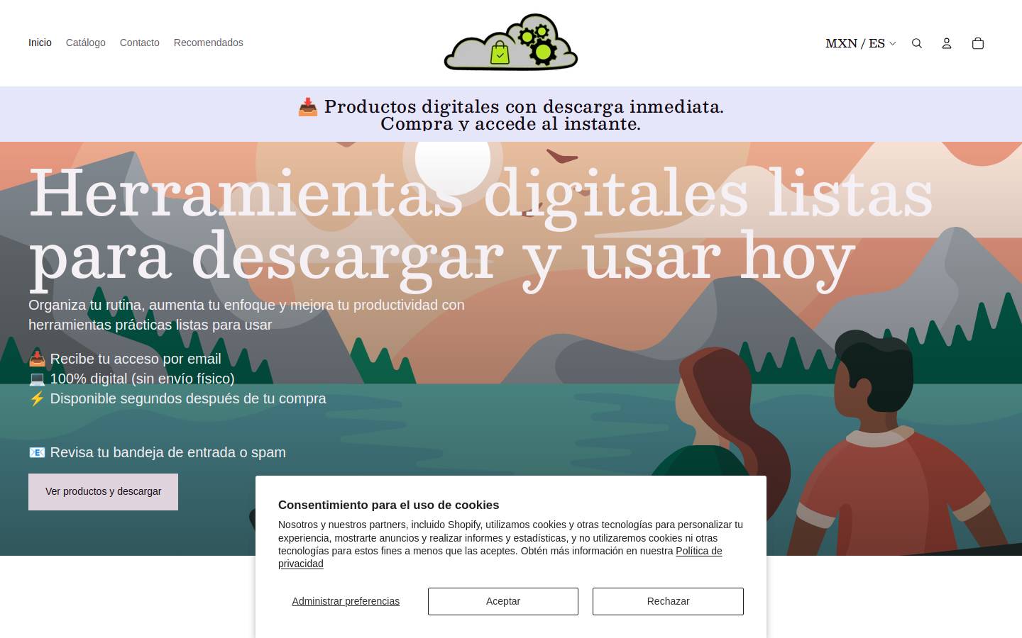 transformadigitalshop.com homepage screenshot
